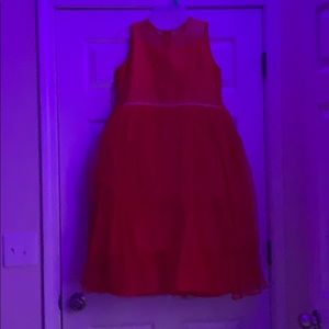 Little girls red dress
